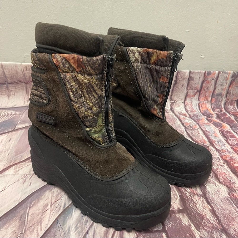 ITASCA waterproof Zip Snow Boots Removable Lining